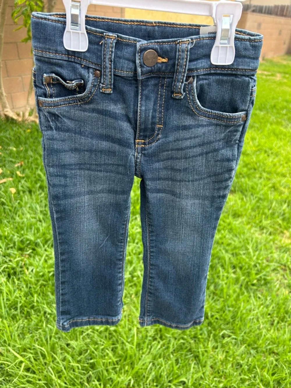Wrangler Kids Dark Blue Stretch Denim Jeans